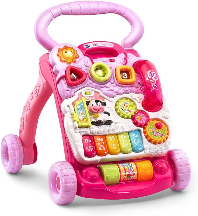 VTech Sit-to-Stand Learning Walker (Frustration Free Packaging), Pink