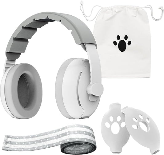 2-in-1 Baby Ear Muffs for Hearing Protection, Noise Cancelling Earmuffs for Babies and Toddlers up to 48 Months