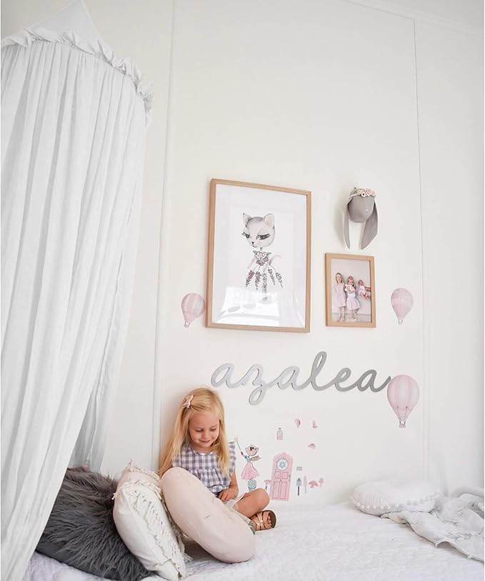 MAMERIA Kids Bed Canopy with Frills Cotton Hanging Tent Curtain Net for Reading Nook Hideaway Bedding Play Room Decor (White)