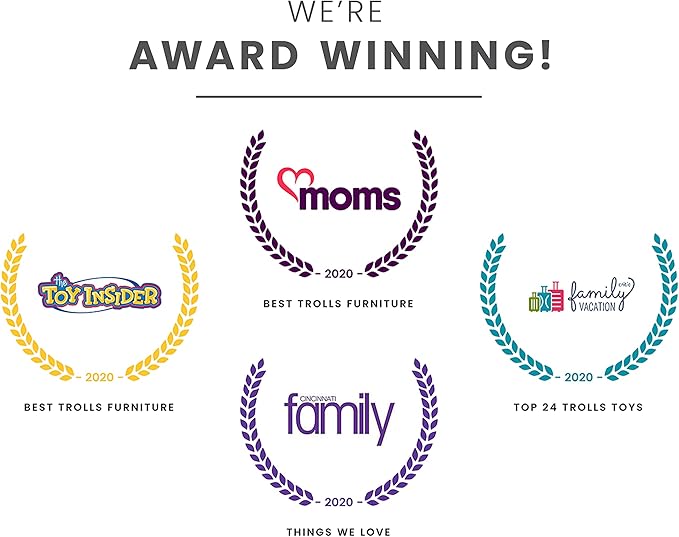 Delta Children Design and Store 6 Bin Toy Storage Organizer, Trolls World Tour