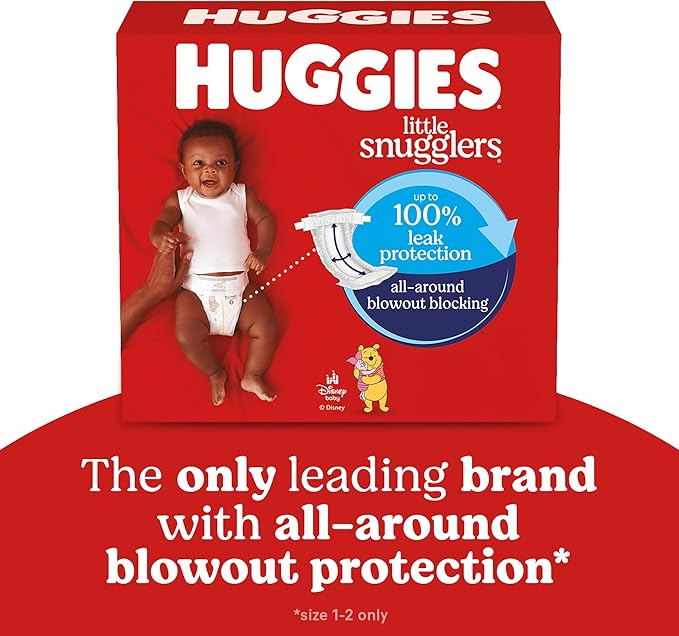 Huggies Size 2 Diapers, Little Snugglers Baby Diapers, Size 2 (12-18 lbs), 29 Count, Packaging May Vary