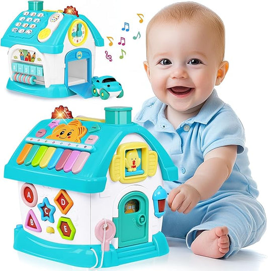 Dreampark Toys for 1+ Year Old Boy Gifts: Baby Musical Toys 12-18 12 18 Months Montessori Toddler Toys Age 1-2 1-3 2-3 1st Birthday Gifts Boys Girls Toddlers 8-in-1 Multi-Functional House
