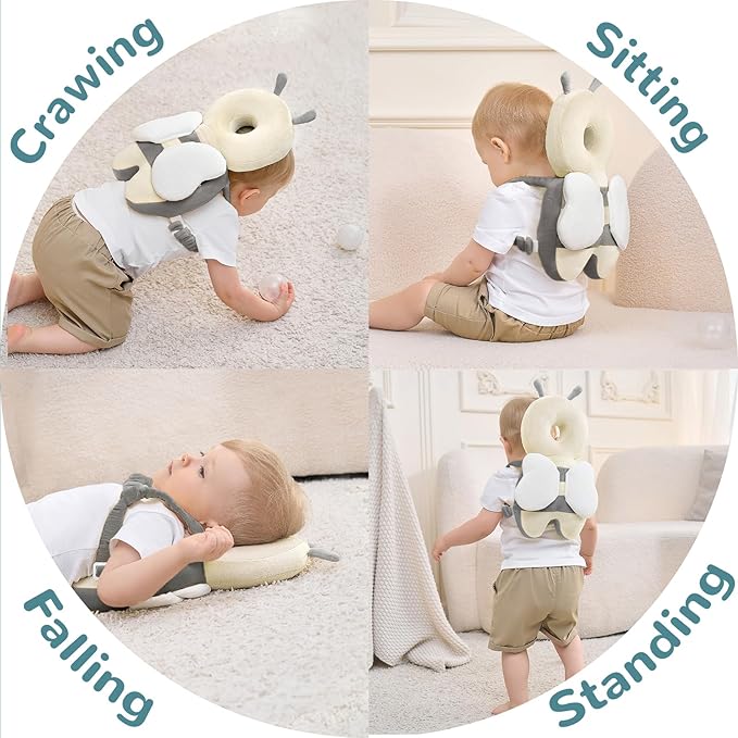 Baby Head Protector Backpack for Falling Crawling and Walking Toddler Essentials Harness Infant Koala Toys Helmets Baby Lover Gifts for 0.5-2 Years 6-12 Months