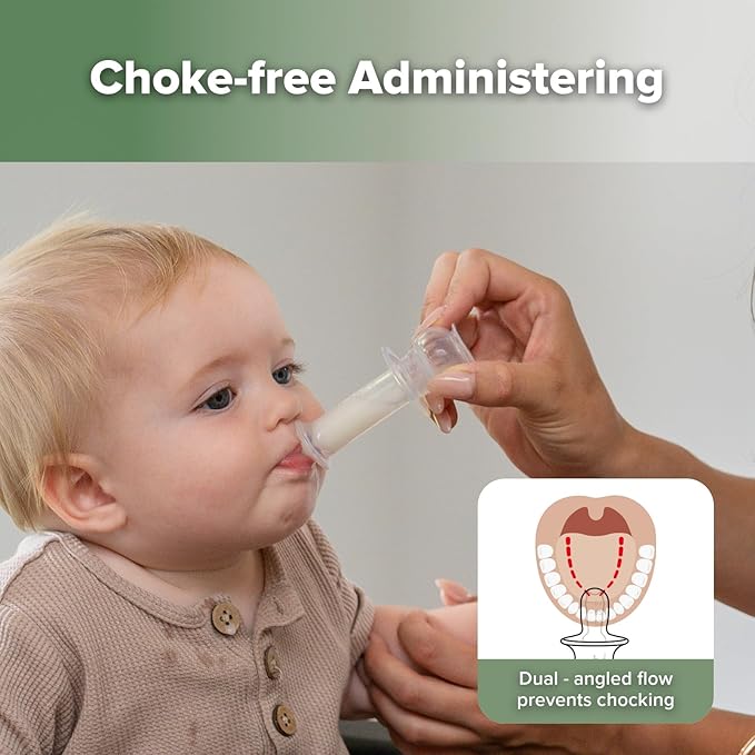 haakaa Baby Medicine Dispenser Set,Baby Essentials,Baby Medicine Syringe,Unique Silicone Ball Design,Medical-Grade Silicone,0 Months+