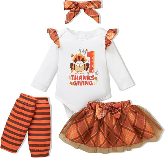 Newborn Infant Clothes Baby Girl Dress Summer Toddler Outfit Cute Girl Romper Skirt Set+Headband