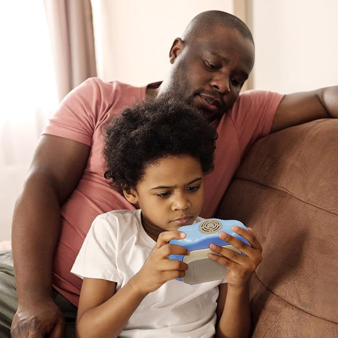 Pop The Target! Handheld Speed Push Game Machine: A Fun Multiplayer Game for Family. Sensory Fidget Toy Christmas Toys Gifts for 6 7 8 9 10 11 12 Years Old Kids Road Trip Car Games Light Blue