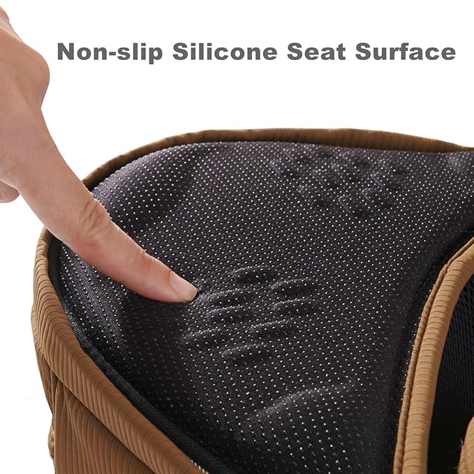 Sunveno Hip Baby Carrier with Seat,Ergonomic Baby Hip Carrier, Front-Facing Baby Holder, Anti-Slip Seat Surface, Wide and Adjustable Waistband,Multiple Pockets, Newborn to Toddler up to 45lbs, Brown