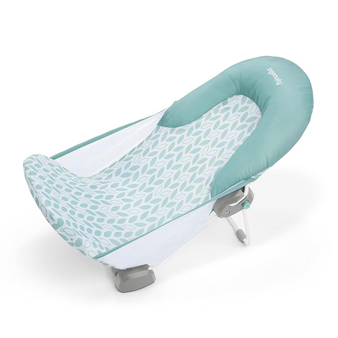 Ingenuity Foldaway 2-Position Bather, 2-Position Bath Support for Sink or Bathtub, for Ages 0-6 Months, Up to 20 Pounds