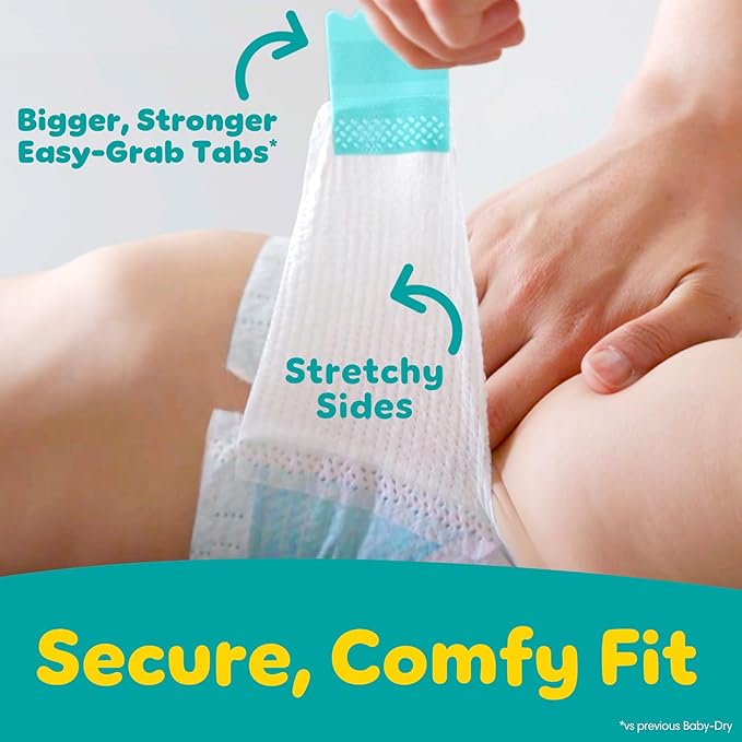 Pampers Diapers - Baby Dry - Size 5, 24 Count, Absorbent Disposable Infant Diaper (Packaging May Vary)
