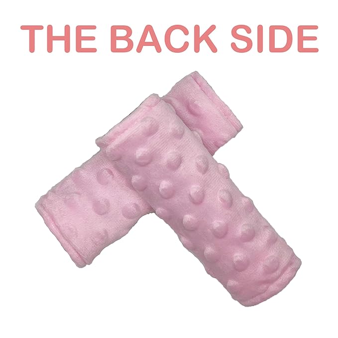 Baby Car Seat Neck Cover, Car Seat Strap Cover, Seat Belt Cushions Pads, Shoulder Strap Protectors, Reversible Pram Harness Covers in Minky, Baby Neck Pad Protector