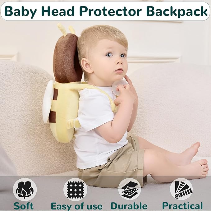 Baby Head Protector Backpack for Falling Crawling and Walking Toddler Essentials Harness Infant Koala Toys Helmets Baby Lover Gifts for 0.5-2 Years 6-12 Months