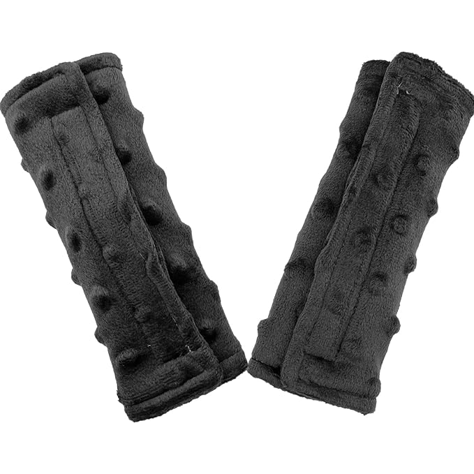 Baby Car Seat Neck Cover, Car Seat Strap Cover, Seat Belt Cushions Pads, Shoulder Strap Protectors, Reversible Pram Harness Covers in Minky Floral, Baby Neck Pad Protector