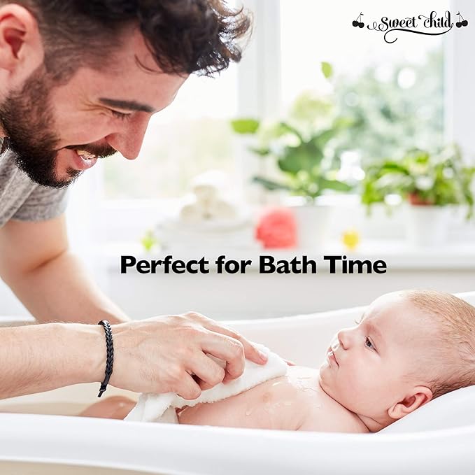 Sweet Child 8-Pack Baby Washcloths -Super Soft Rayon,Wash Cloths for Newborn,Infants and Kids, Bath Baby Towels, for Body and Face (Grey/White)
