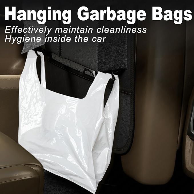 Car Seat Organizers,Multi-functional Back Seat Protectors, Storage Pouches, and Tray Holders (for Cars, Kids, Seat Back and Rear Seats) (Plain Black, 1 Pcs)