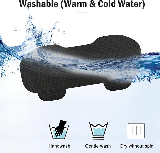 West Llama Linen Car Seat Covers,Bottom Seat Covers for Cars Include 1 Rear Bench Cover Universal Fits 90% Vehicles,SUVs,Cars,Sedans,Black