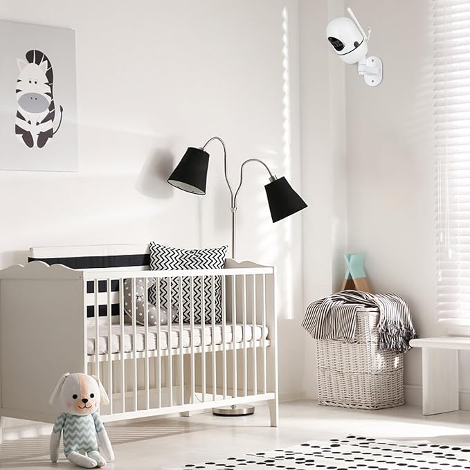 Adjustable Baby Monitor Mount for HelloBaby HB65/HB40/HB6550/HB66/HB6339/HB6550 Pro, ANMEATE SM935E, Universal Baby Monitor Wall Mount with Perfect View and Easy to Install