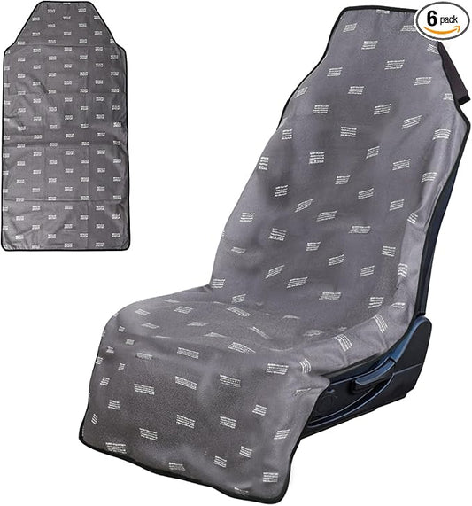Booty Barrier - Highly Water-Resistant Washable Car Seat Cover for Post-Workout and Kids - Soft, Absorbent, Eco-Friendly Fabric Made from Recycled Water Bottles (Slate)