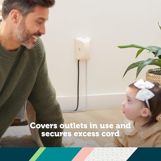 Safety 1st Outlet Cover with Cord Shortener for Baby Proofing