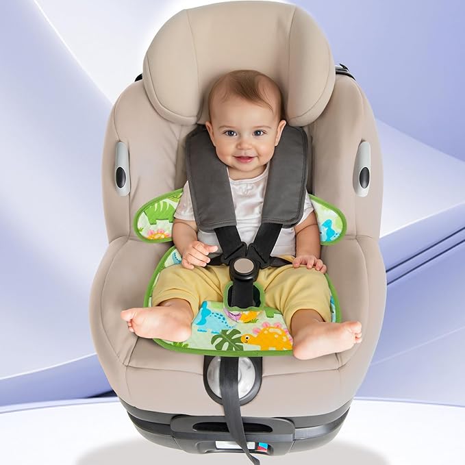 INFANZIA Dry Seat,Car Seat Protector Waterproof Carseat Liner Potty Training Toddlers, Baby and Infants, Piddle Pad for Carseats Strollers (Green, 2 Packs