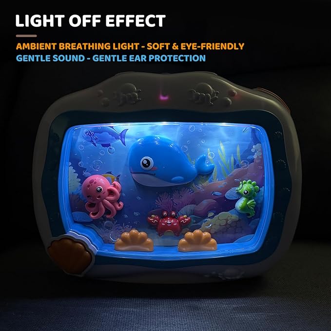 Baby Sleep Soother Musical Toy, Sound Machine with Light & Soothing Sounds, Infant Crib Mobile Hanging & Car Travel Toy, Sensory Dream Soother for Newborns 0-3 Years