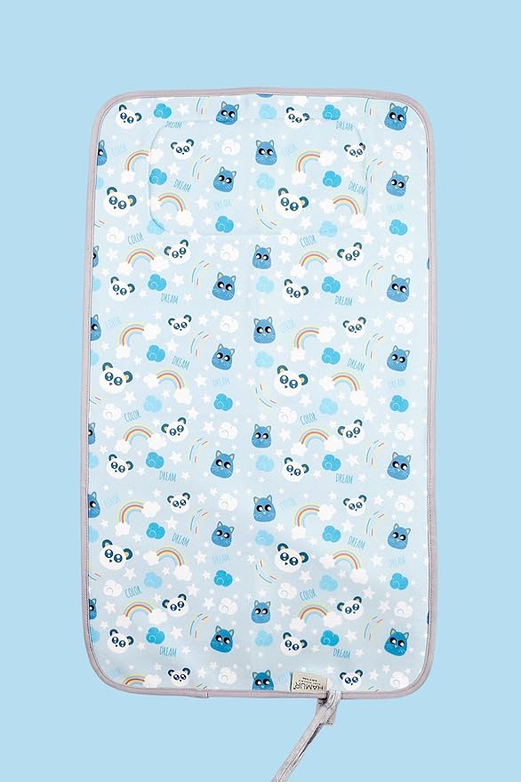 HAMUR HOME Portable Baby Changing Pad – Waterproof, Foldable & Lightweight Travel Mat – Soft & Machine Washable Diaper Changer – Compact & Durable (Dream)