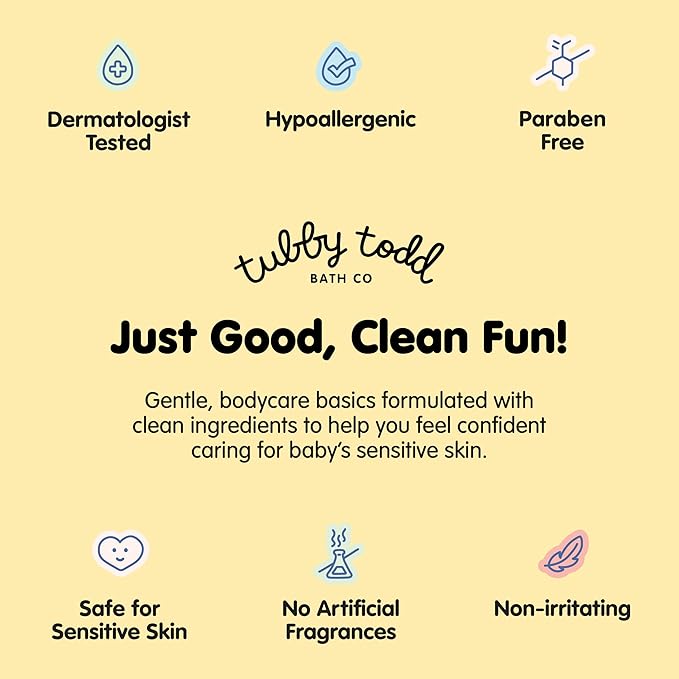 TUBBY TODD All Over Ointment - Baby Eczema Cream - Everyday Multi-Purpose Baby Skin Relief Cream - Sensitive Skin, Dry Skin, Rash, & Irritation - Steroid & Gluten Free - Lavender Rosemary, 2 Pack, 8oz