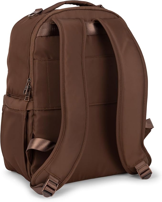 JuJuBe Classic Diaper Bag Backpack with Portable Changing Pad, Baby Stroller Straps, Large Travel Backpack for Boy or Girl, For Carrying Baby Bottles, Wipes, Diapers, Pacifiers, Espresso