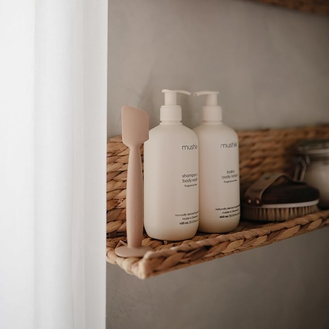 mushie Diaper Cream Applicator Soft Silicone with Suction Base (Shifting Sand)