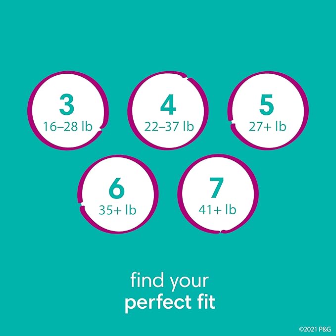 Pampers Diapers - Cruisers 360 - Size 7, 17 Count, Babyproof up to 100% Leakproof Pull-On Diaper (Packaging May Vary)