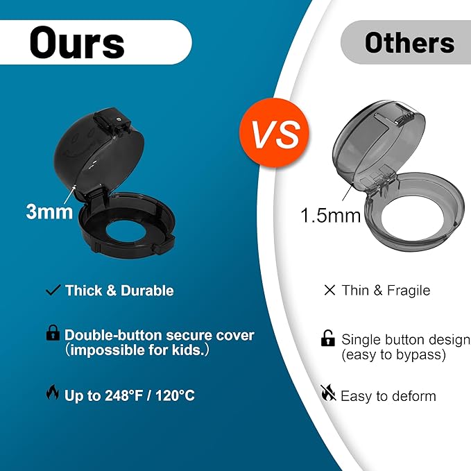 Oven Knob Covers for Child Safety 5 Pack, Black Stove Knob Safety Covers & Gas Stove Locks, Heat-Resistant Adhesive, Double-Key Baby Proof Covers for Gas/Electric Burners,Childproof Protector for Kids