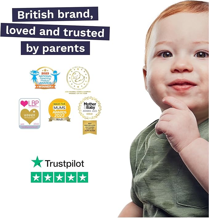 Pura Baby Wipes 12 x 60 Wipes (720 Wipes), 100% Plastic-Free & Plant Based Wipes, 99% Water, Suitable for Sensitive & Eczema-prone Skin, Fragrance Free & Hypoallergenic, EWG, Cruelty Free