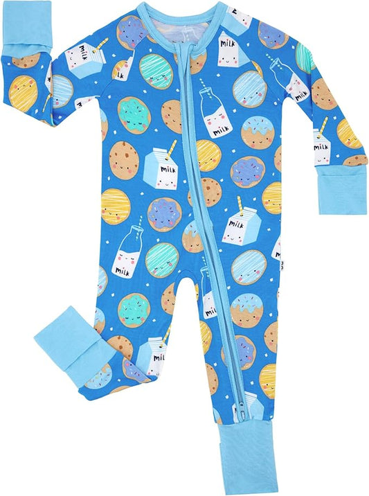 Little Sleepies Pajamas for Baby Boys & Girls, Viscose from Bamboo Baby Pajamas, Preemie & Newborn Sleepers, 2-Way Zipper PJs
