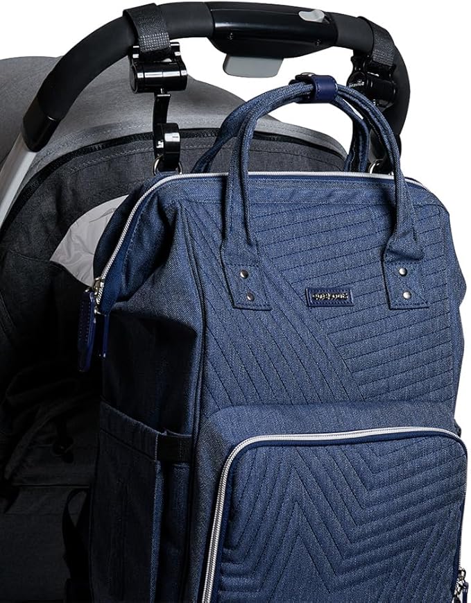 SUNVENO Baby Diaper Backpack Large Capacity Travel Nappy Bag for Mom Dad, Blue