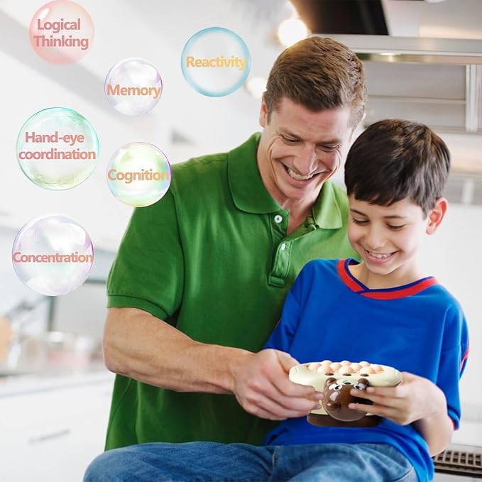 Pop The Target! Handheld Speed Push Game Machine: A Fun Multiplayer Game for Family. Sensory Fidget Toy Christmas Toys Gifts for 6 7 8 9 10 11 12 Years Old Kids Road Trip Car Games Kids Bear