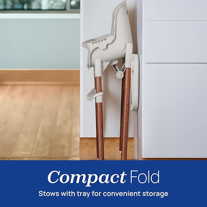 Chicco Zest LE 4-in-1 Folding High Chair, Feeding Chair, Toddler Chair and Youth Stool, Multi-Use Easy Clean High Chair | Crema/White