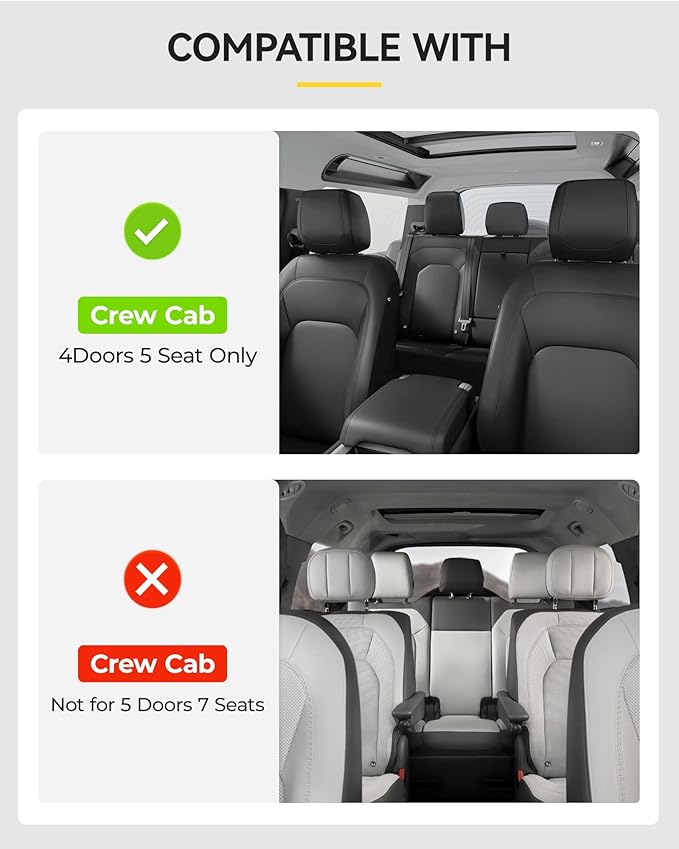 3W Floor Mats Fit Land Rover/Range Rover Defender 110 (4 Doors 5 Seat Only) 2020-2024 2025 (Not for Defender 110s/Rubber Flooring), TPE All Weather Custom Fit Floor Liner Full Set, Black