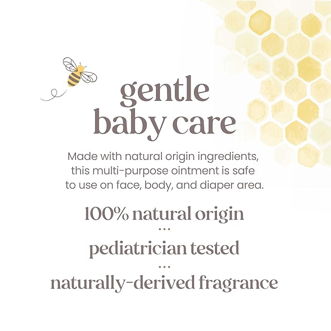 Burt's Bees Baby 100% Natural Multipurpose Ointment, Face & Body Baby Ointment – 7.5 Ounce Tub