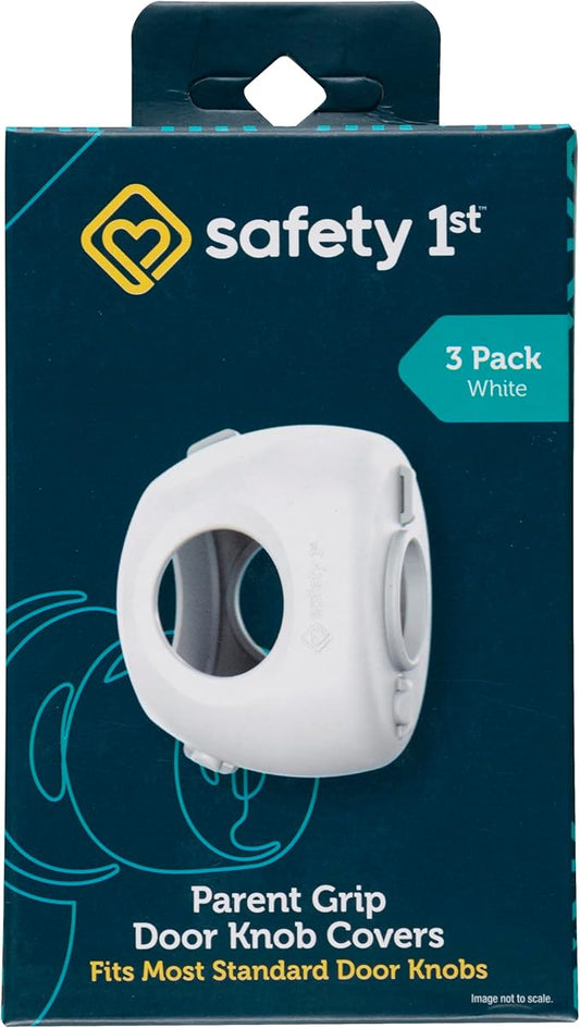 Safety 1st Parent Grip Door Knob Covers, White, One Size (Pack of 3)