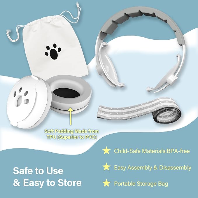 2-in-1 Baby Ear Muffs for Hearing Protection, Noise Cancelling Earmuffs for Babies and Toddlers up to 48 Months