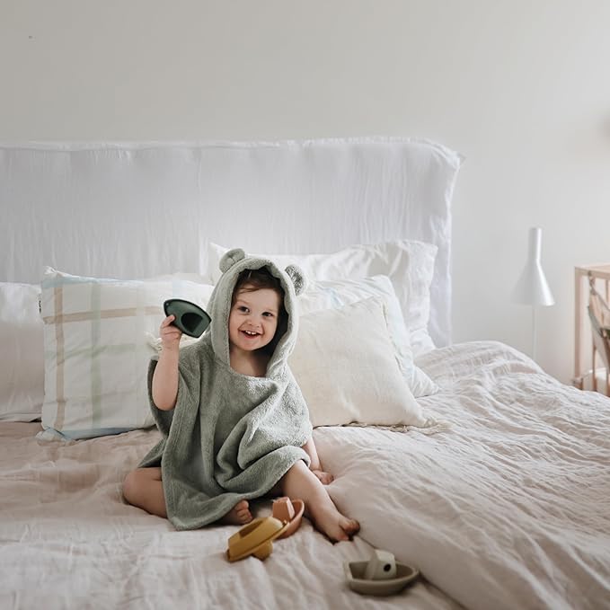 mushie Stackable Bath Boats Toy (Rustic) | Floating Bathtub Toys for Baby & Toddler, Set of 5 | Made in Denmark