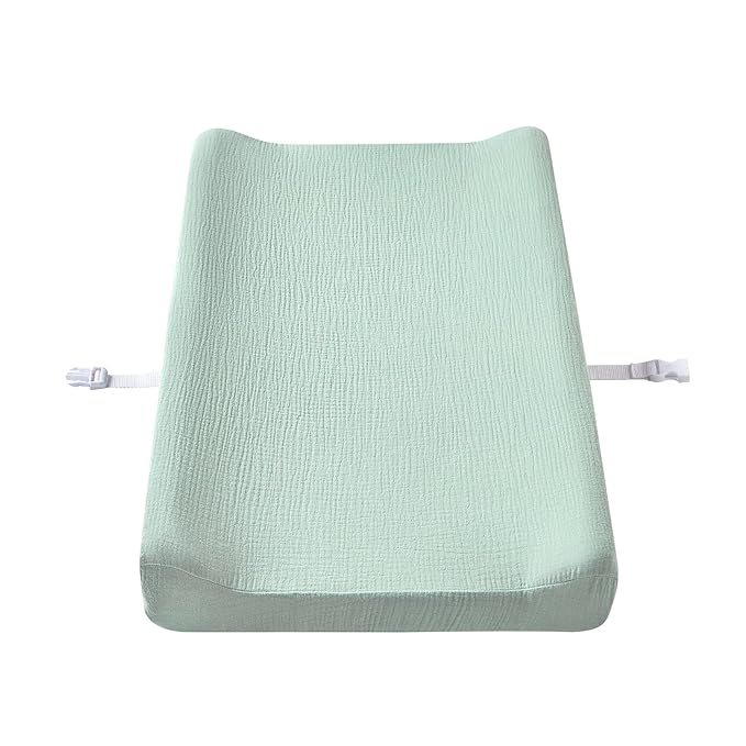Muslin Changing Pad Cover,Ultra Soft Breathable Diaper Changing Table Cover for Baby Boys Girls,Neutral Fitted Changing Pad Sheets