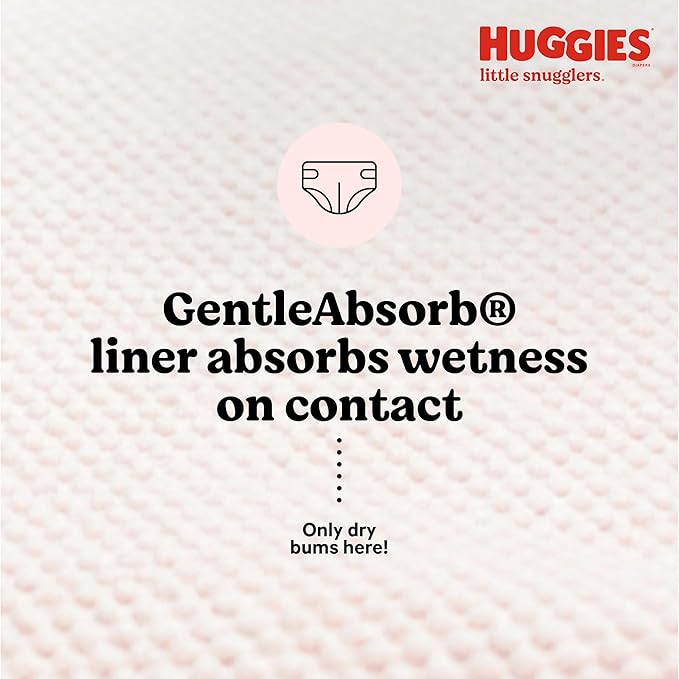 Heavy Absorbency Disposable Unisex Little Snugglers Newborn Baby Diaper, 288 per Case