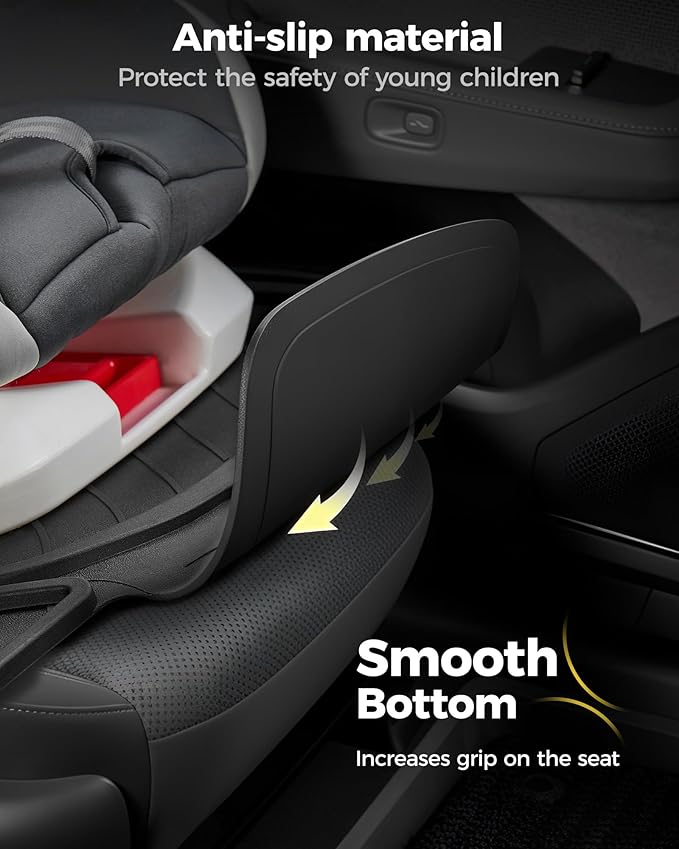 3W Car Seat Protector for Child car seat，TPE All Weather Heavy Duty Car Accessories, Applicable to All Models, Bear Baby Model, Black