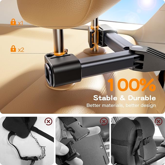 Baby Car Mirror for Baby Hook Clip Design Never Shake Baby Mirror for Car Seat Mirror Rear Facing Newborn Essentials Easy Install Back Seat Mirrors for Car ShatterProof Crash Tested Baby Shower Gifts