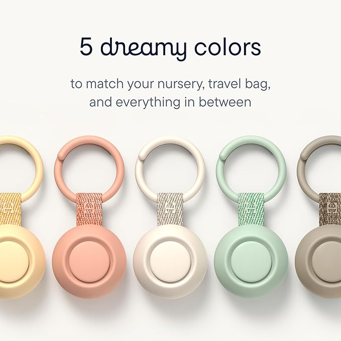 Hatch Go | Portable Sound Machine for Babies and Kids | Sleep Soother | 10 Soothing Sounds | White Noise | Shush | Travel | Registry Gift | Baby Shower | Clips on Stroller | Greige