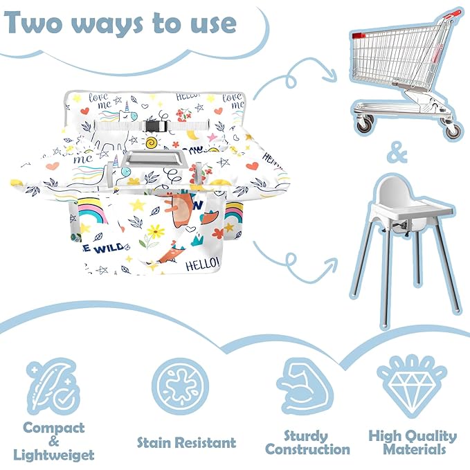 Shopping Cart Cover for Baby Girl Boy 2-in-1 High Chair Water Resistant High Chair Cover Dark Aray Arrow Gender Neutral Cart Cover for Babies Padded Grocery Cart Cover for Baby