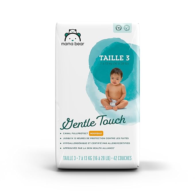 Amazon Brand - Mama Bear Gentle Touch Diapers, Size 3, 42 Count