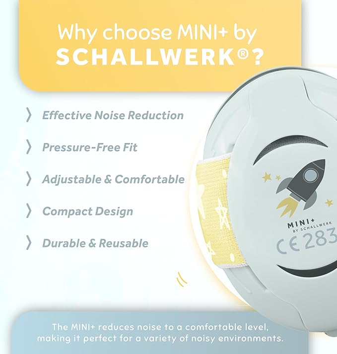Schallwerk ® Mini+ Baby Ear Muffs – Infant Noise Cancelling Headphones, Toddler Ear Protection, Baby Headphones for Noise