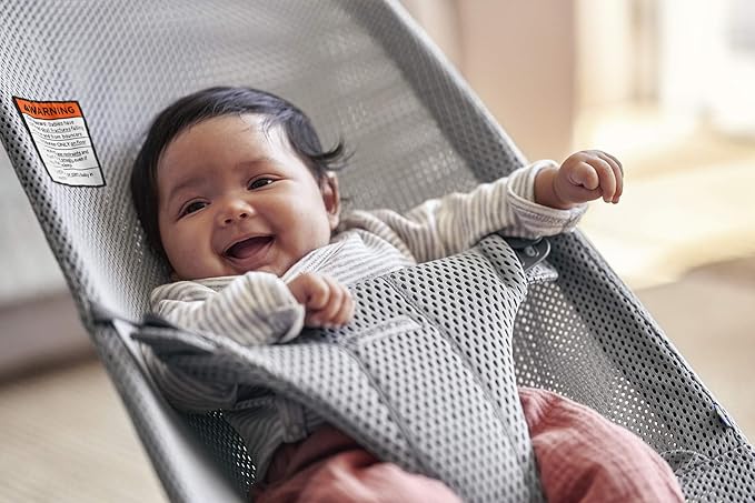 BabyBjörn Bouncer Bliss, Mesh, Gray
