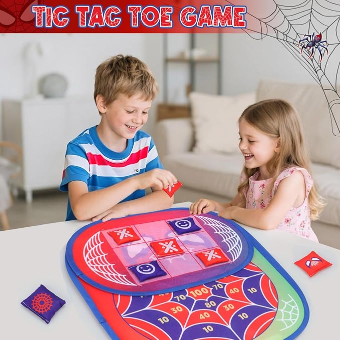 Bean Bag Toss Game for Kids: Cornhole for Kids, Outdoor Toys for Kids Ages 4-8 Tic Tac Toe Bean Bag Toss Toddler Toys Yard Games, Birthday Gift for Girls 3 4 5 6 7 8 Year Old